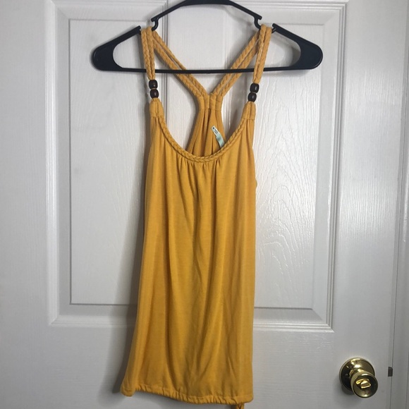 Maurices Tops - Maurices Yellow Fitted Tank Top
